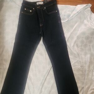 Dark Blue Straight Leg Jeans